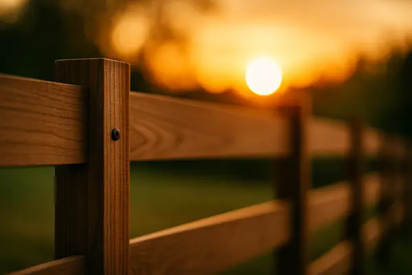 a wooden fence with the sunset as background from Plano Fence Repairs in Richardson, TX - Richardson TX